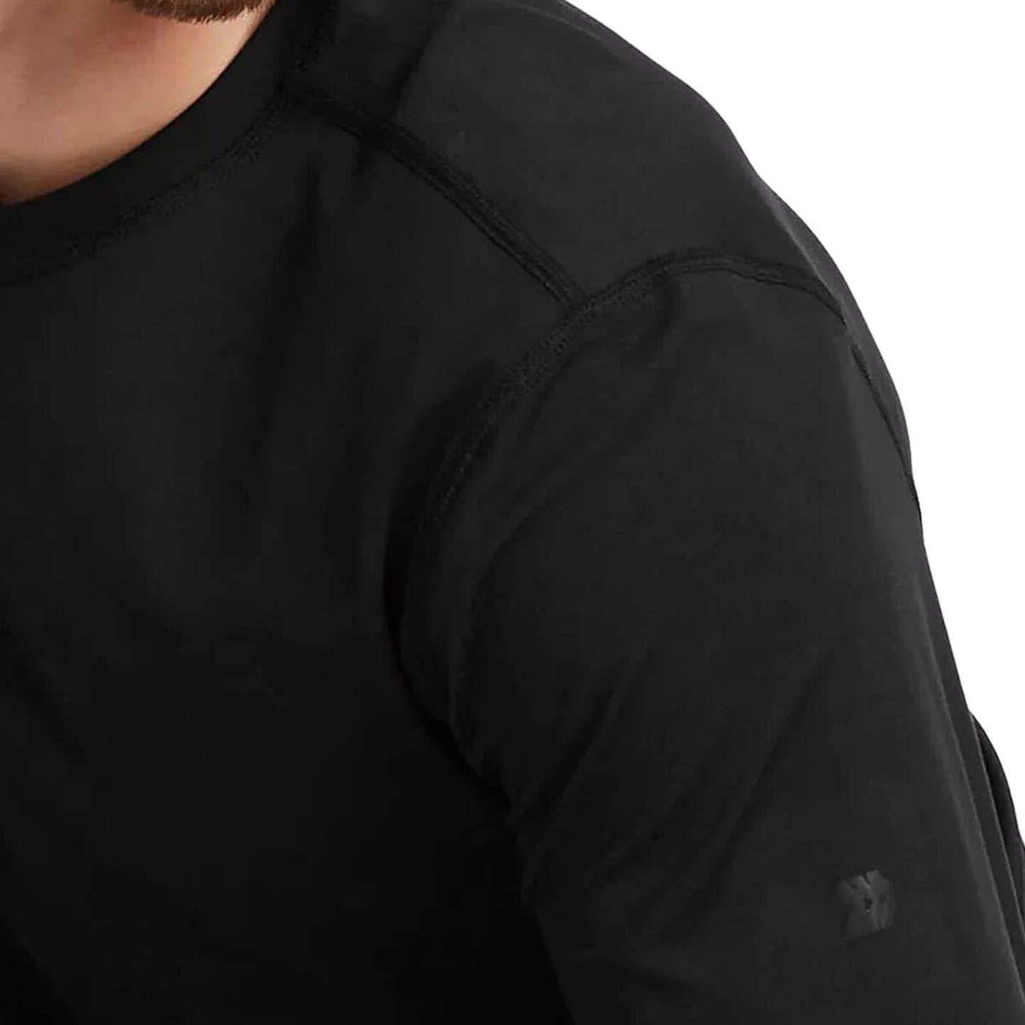 Men's Fitted Long Sleeve T-Shirt - All in Motion Black X-LRG XL
