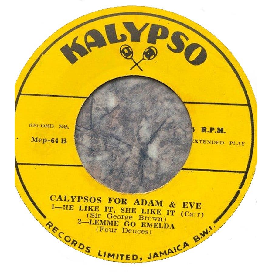 Rare 45 EP Vinyl- Calypsos for ADAM and EVE, EP64, Monogram Records, Reggae