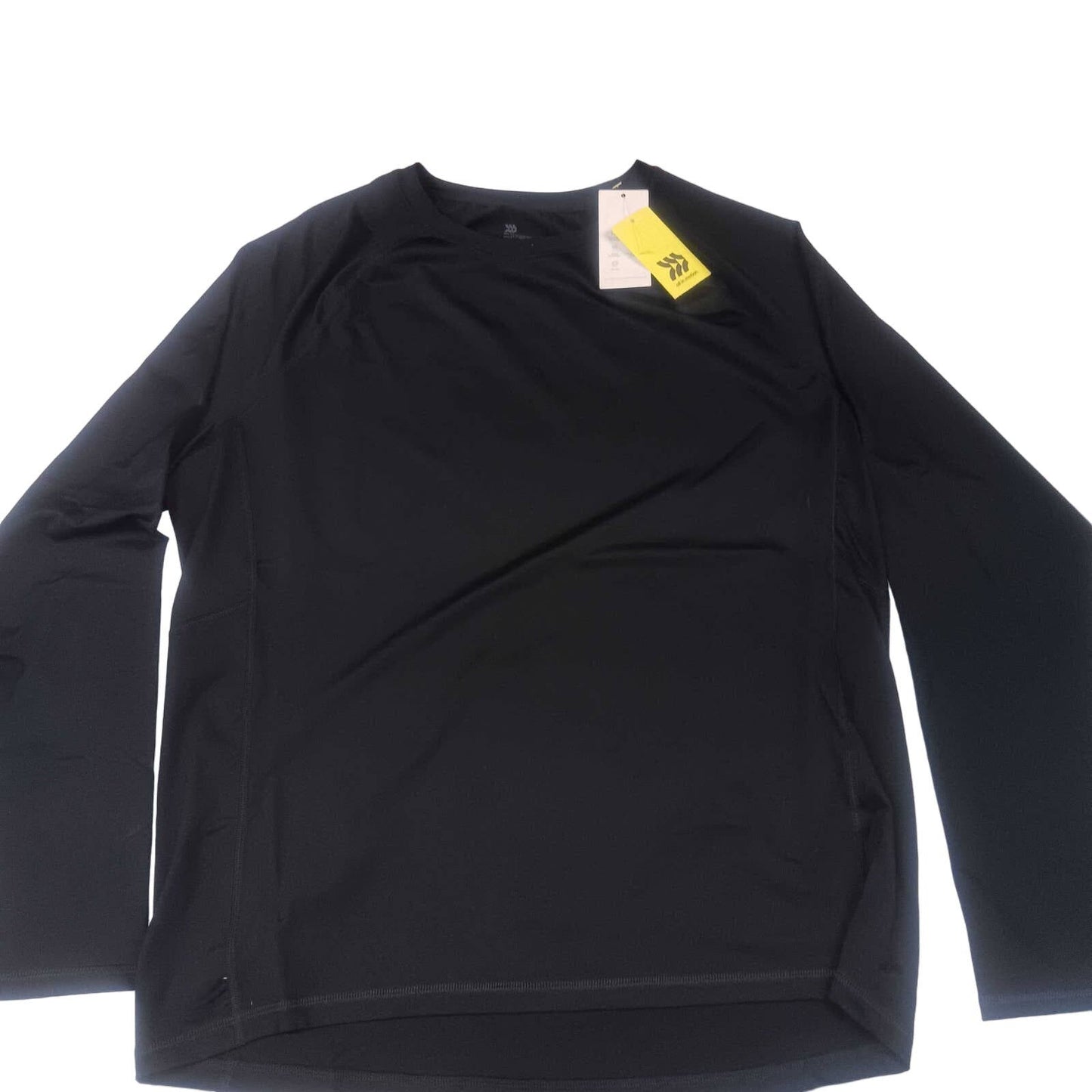 Men's Fitted Long Sleeve T-Shirt - All in Motion Black X-LRG XL