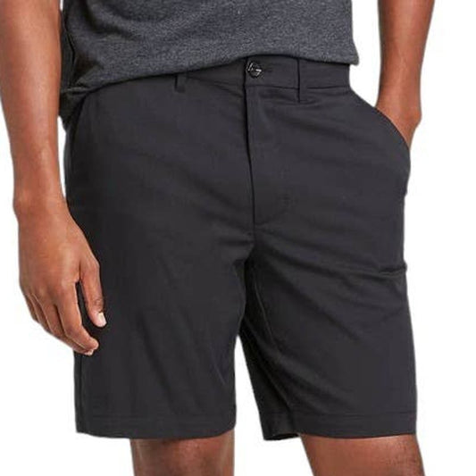 Men's 9" Inseam Tech Shorts, Size 38, Ebony - Goodfellow & Co