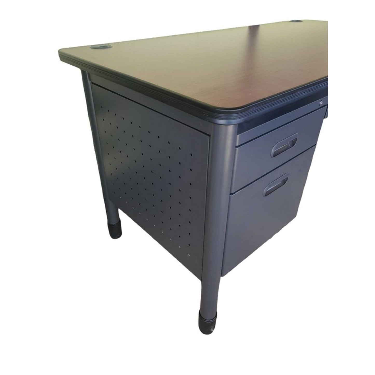 ASSEMBLED OFM Metal 5-Drawer Double-Pedestal Teachers Desk LOCAL PICKUP ONLY