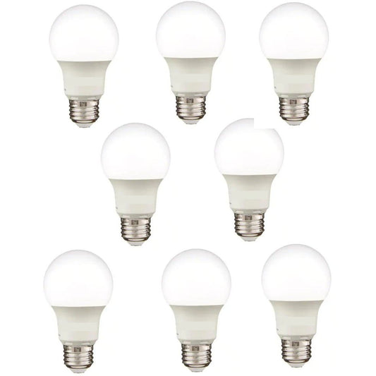 Household A19 4.5=40W Non-Dimmable LED Light Bulb Daylight (8-Pack) -Free Ship