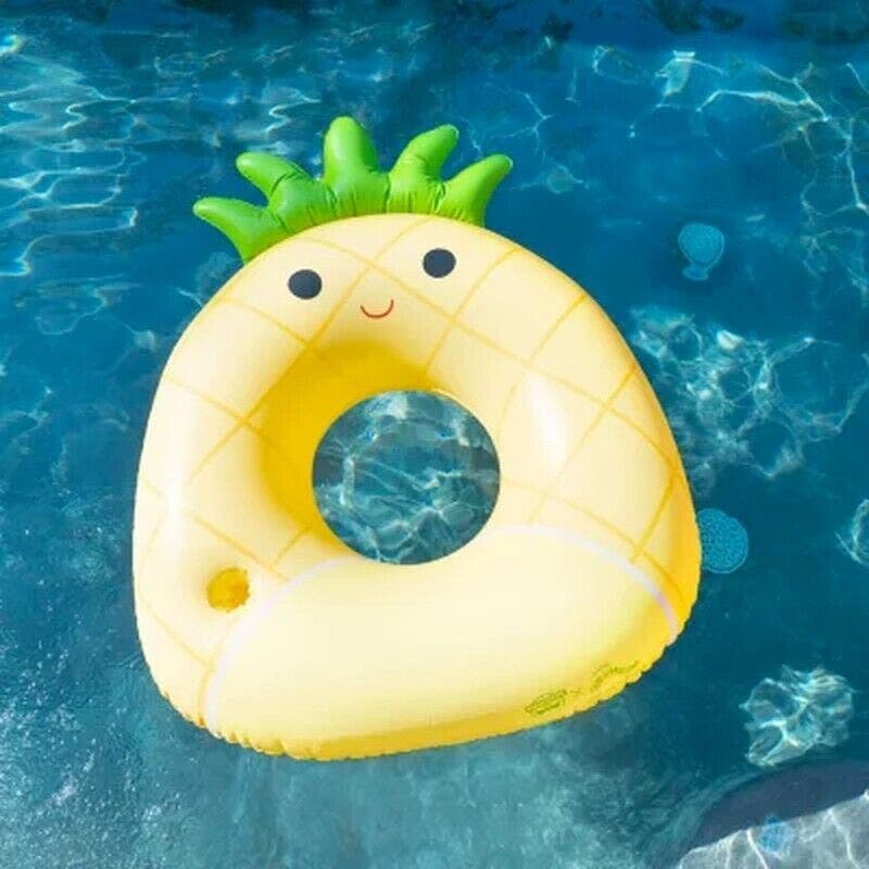 BigMouth, Squishmallows Maui the Pineapple Pool Float, 51.6" x 41.7" x 13.4"