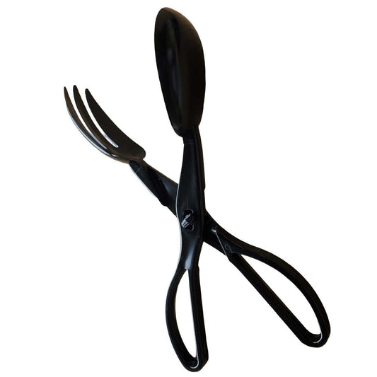 D&W Fine Pack, 24-Pack Black Salad Scissor Tongs, CT3304 Partipak- Free Shipping