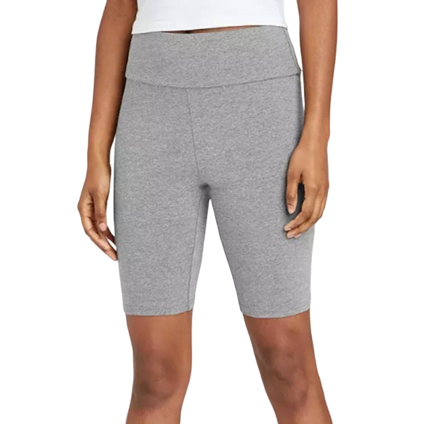 Women's Grey (Size XS) High-Rise Bike Shorts - Wild Fable Heather Gray X-Small