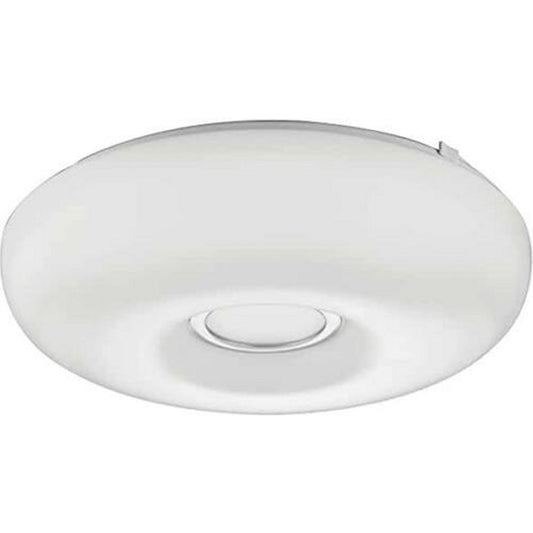 Lithonia Lighting FMKMRL 14" 4000K LED Low Profile, White w/ Chrome Inner Ring