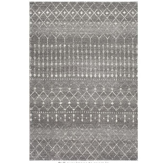 nuLOOM Turkish Blythe Moroccan Trellis Rug 4'x6' Dark Gray - Local Pickup Only