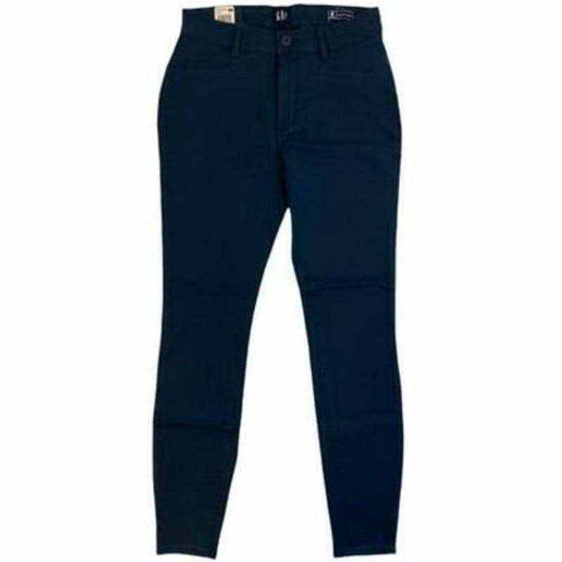 Gap Ladies Stretch Skinny Pants, Twilight Blue, Size 4 [97% Cotton / 3% Spandex]