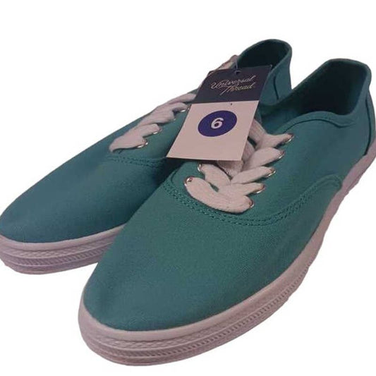 Women's Size 6 Lunea Lace-Up Canvas Sneakers - Blue + Free Shipping