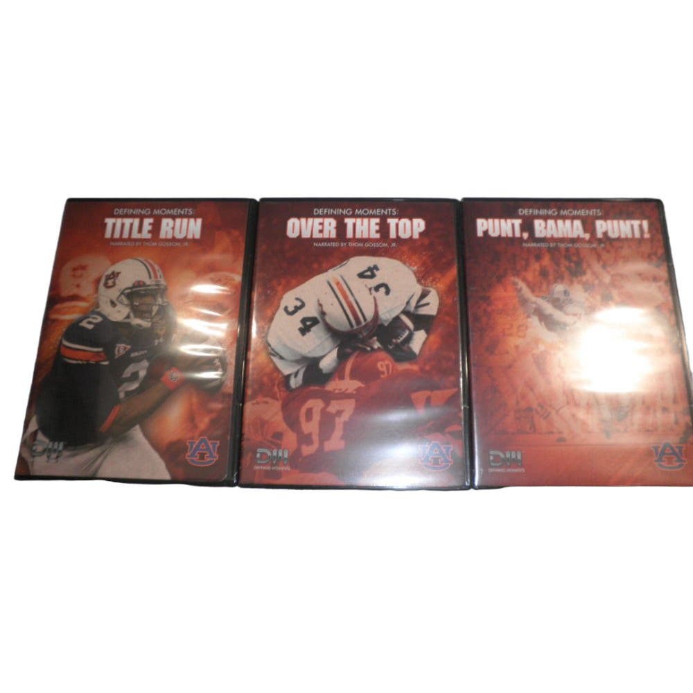 Defining Moments Auburn FB (3-DVD Set) Title Run, Over the Top, & Punt Bama Punt