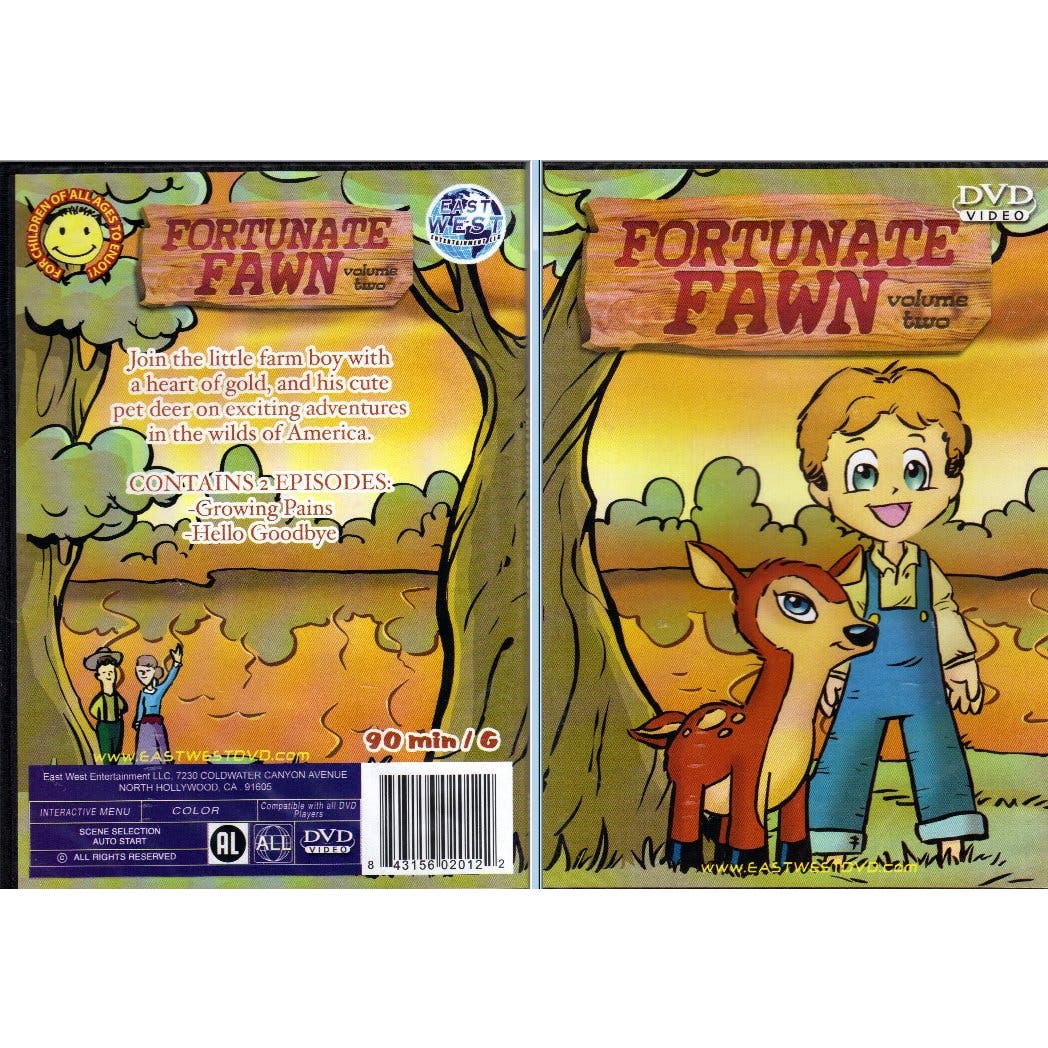 DVD- FORTUNATE FAWN 90 MIN. ANIMATED THE YEARLING SEALED DVD 2 Episodes Vol. 2