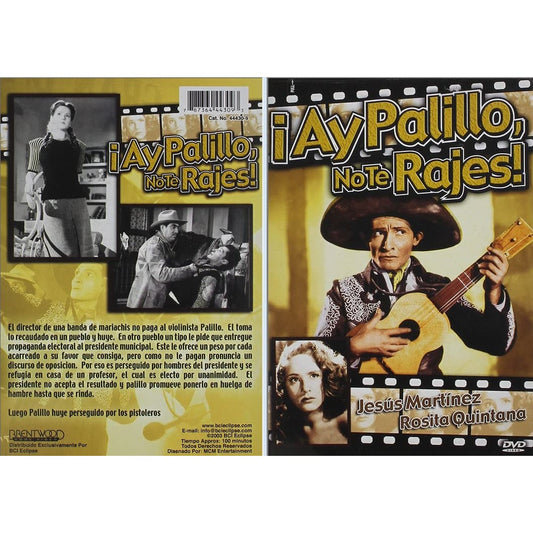 DVD- Ay Palillo No Te Rajes, Spanish, En Espanol, 100 Minutes Runtime, NIP