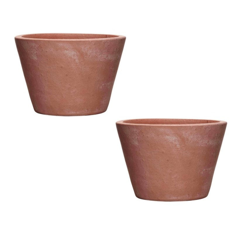 7.9 in. x 5.2 in. Terracotta Clay Pots (Case of 2) Southern Patio - Free Ship or [Local Pickup $5 per Case of 2 Pots]