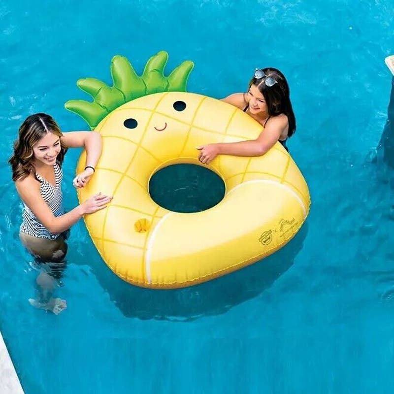 BigMouth, Squishmallows Maui the Pineapple Pool Float, 51.6" x 41.7" x 13.4"