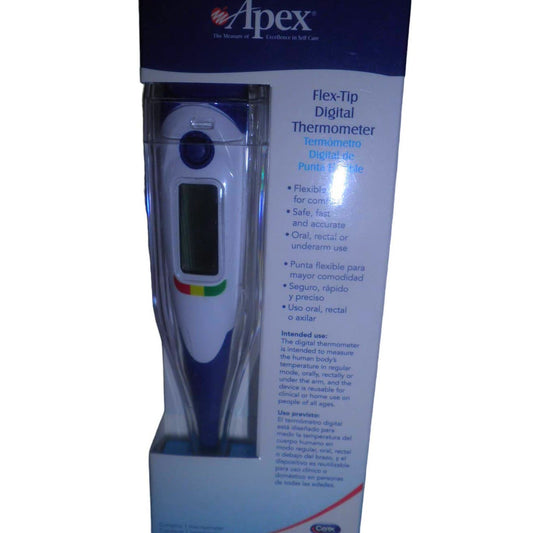 Carex Apex Oral, Underarm or Rectal Flex Digital Thermometer