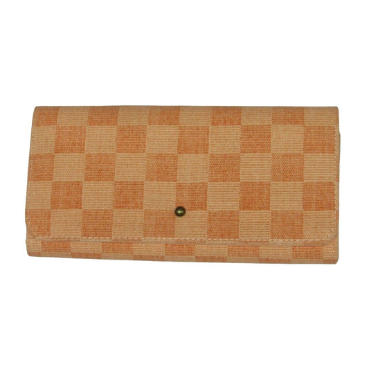 Universal Thread Women's Checkered Print Trifold Wallet, Orange - Free Shipping