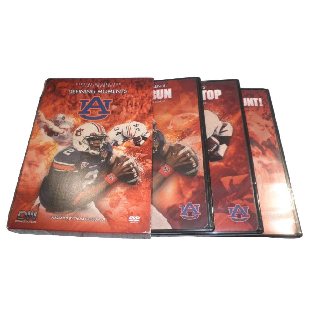 Defining Moments Auburn FB (3-DVD Set) Title Run, Over the Top, & Punt Bama Punt