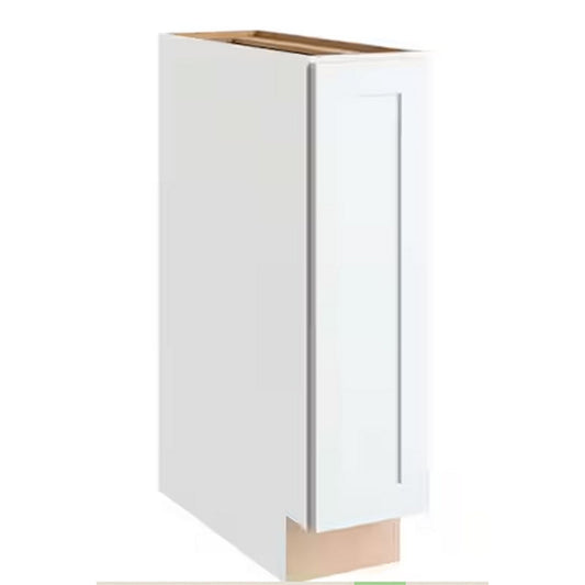 [LOCAL PICKUP ONLY] Courtland 9"W x 24"D x 34.5"H Assembled Shaker Base Kitchen Cabinet, Polar White