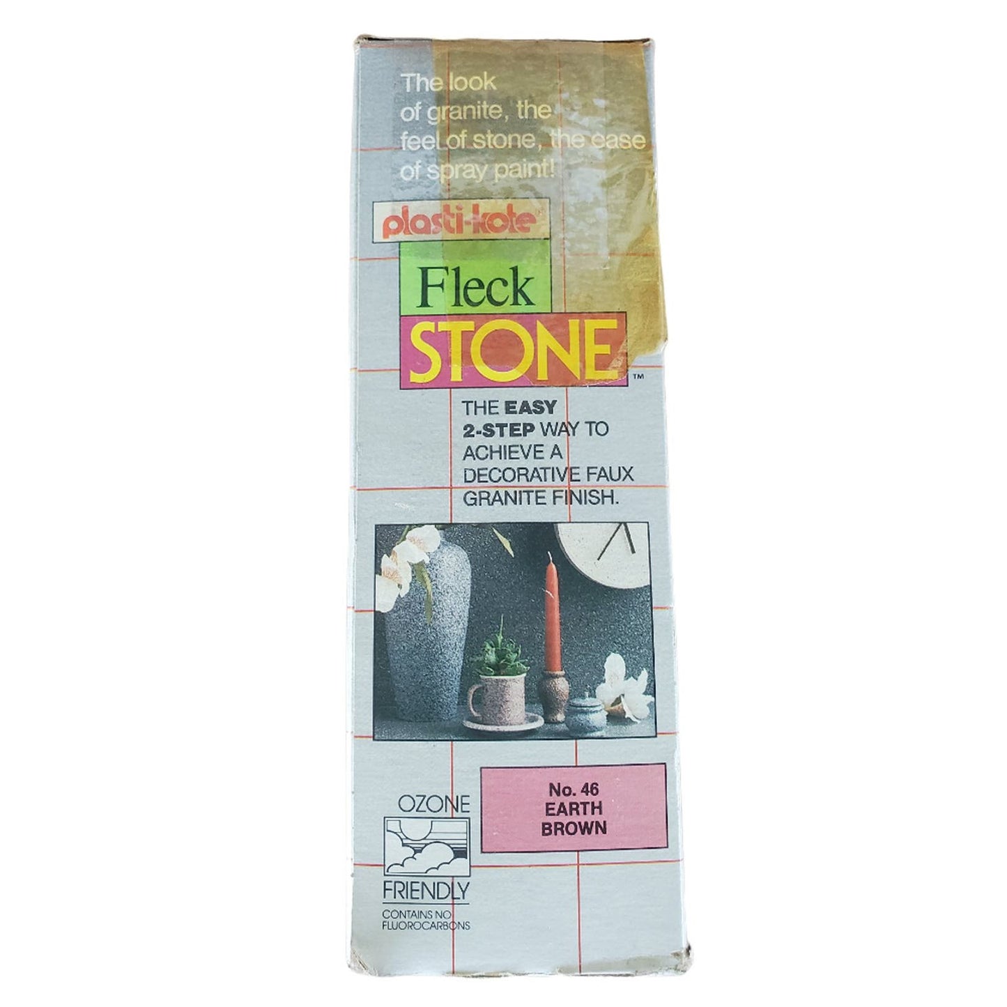 Plasti-Kote Fleck Stone Spray Paint (Earth Brown),  2-Step Faux Granite Finish