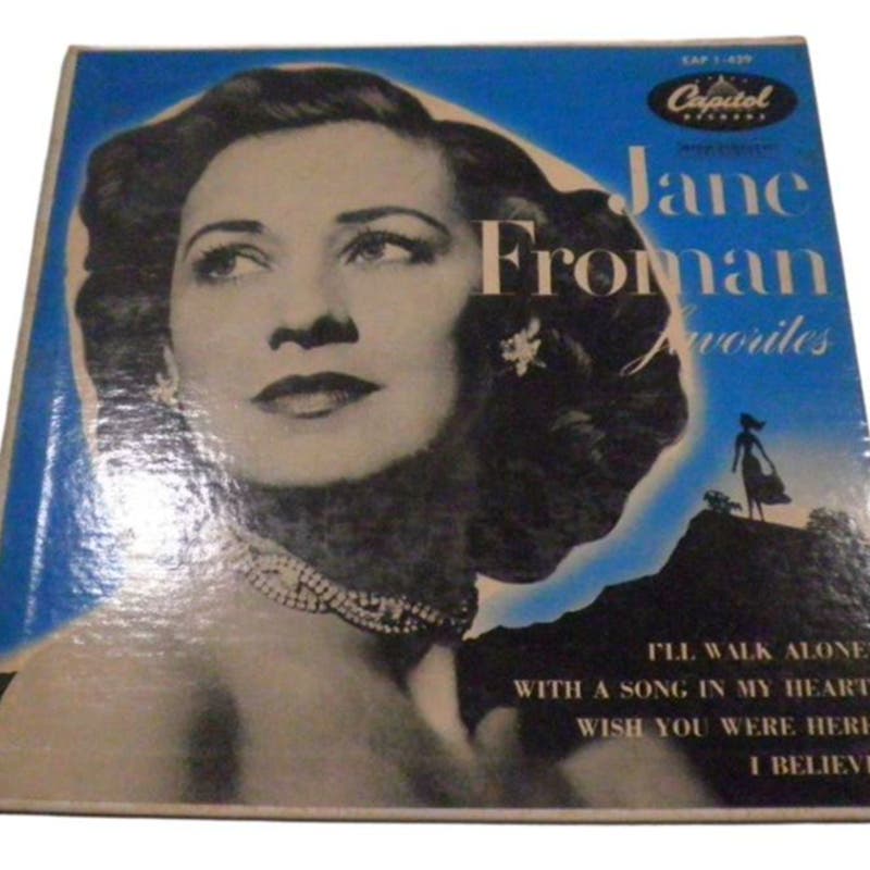 Capitol Records, 1953, Jane Froman favorites, EAP 1-429, Pop Vocal