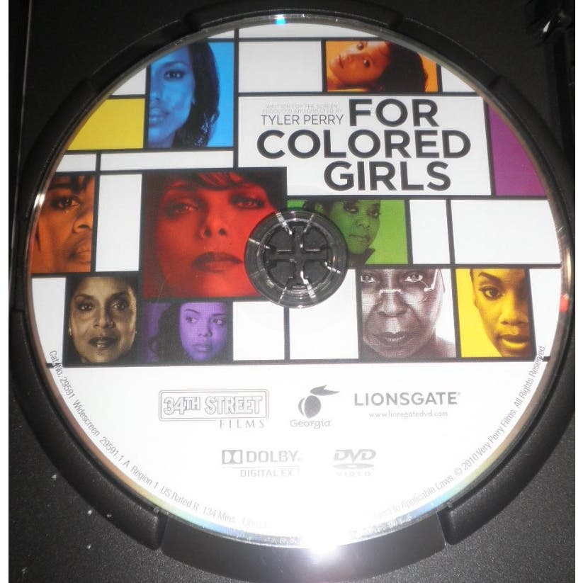 Tyler Perry's FOR COLORED GIRLS (DVD 2011) Whoopi Golberg, Janet Jackson & More