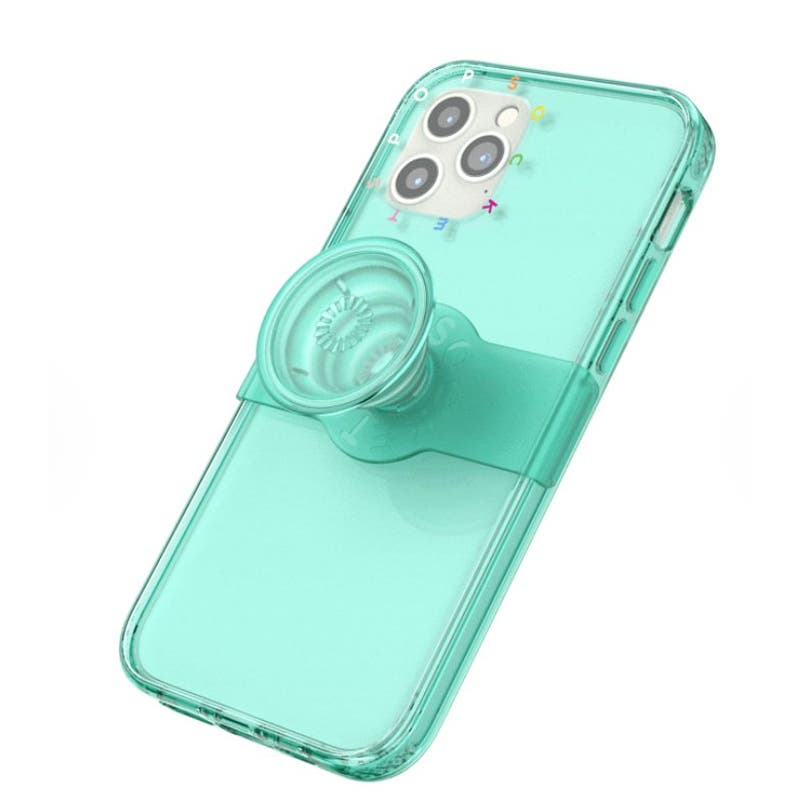 Popsockets PopCase Clears for iPhone 12 & 12 Pro, Spearmint - Free Shipping