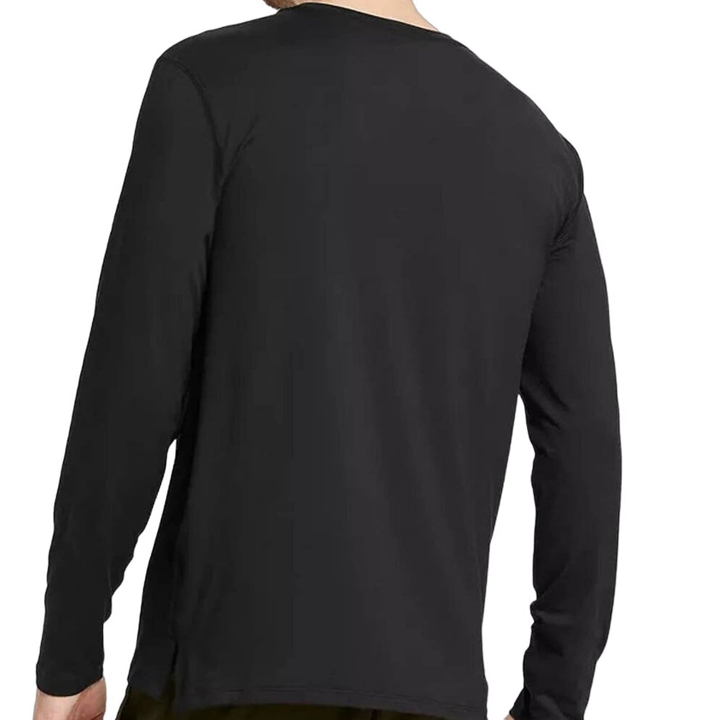 Men's Fitted Long Sleeve T-Shirt - All in Motion Black X-LRG XL