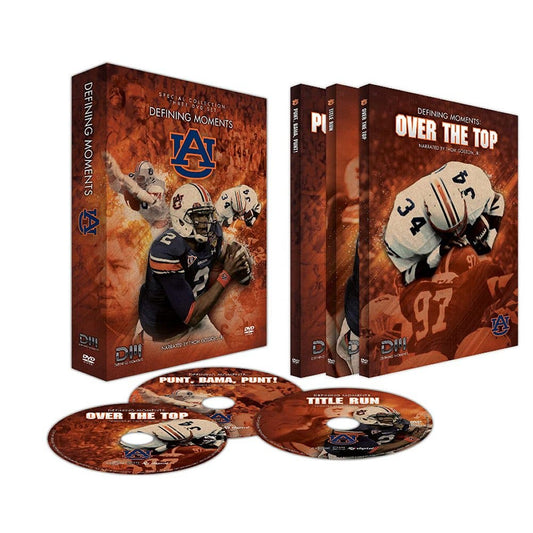 Defining Moments Auburn FB (3-DVD Set) Title Run, Over the Top, & Punt Bama Punt