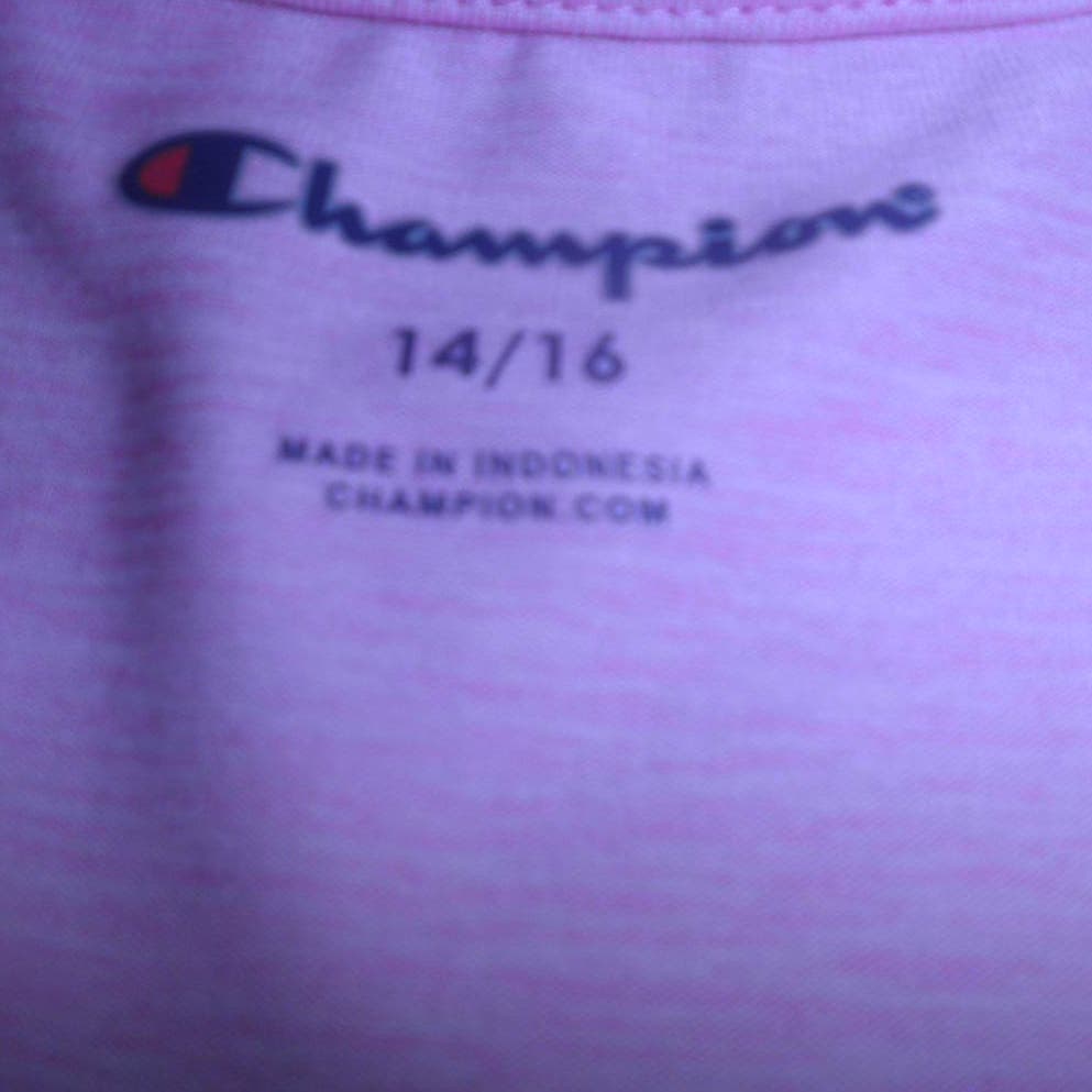 Champion Girls Shirts (2), Size 14/16 Activewear Everyday Tees w/ Graphic Prints