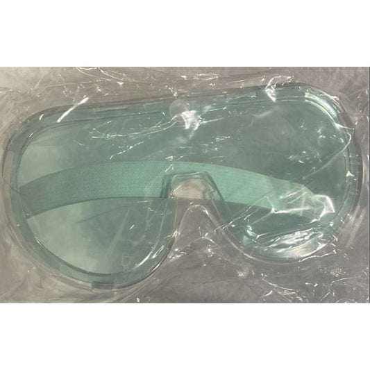 MFacoty Green Tinted Economy Safety Goggles, Splash & Flying Debris Goggles