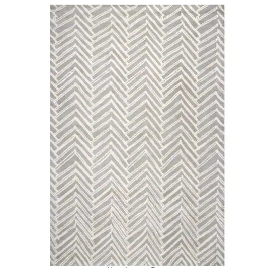 nuLOOM Alex Geometric Hand Tufted Wool Area Rug, 5 FT x 8 FT, Beige - Free Ship [Local Pickup $50]