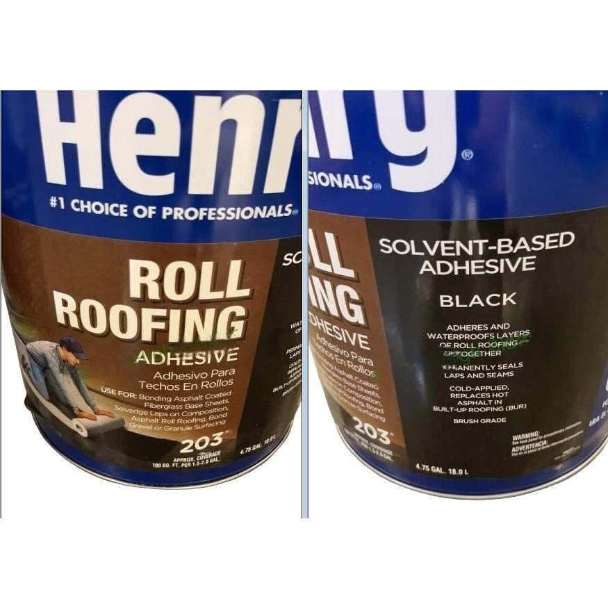 11 Rolls GAF #75 Base Sheet (3300 SQ FT) & 15 GAL HENRY Roof Adhesive-- LOCAL Pickup Only