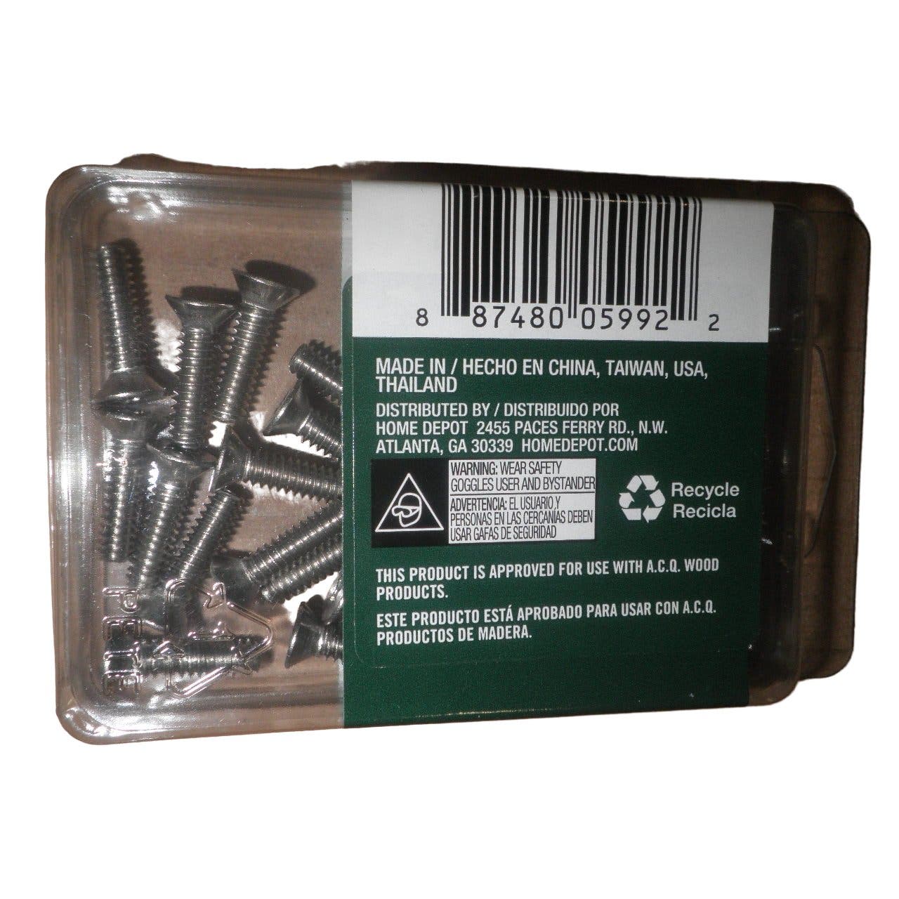 #10-24 x 3/4 in. Phillips Flat-Head Machine Screws (20-Pack)