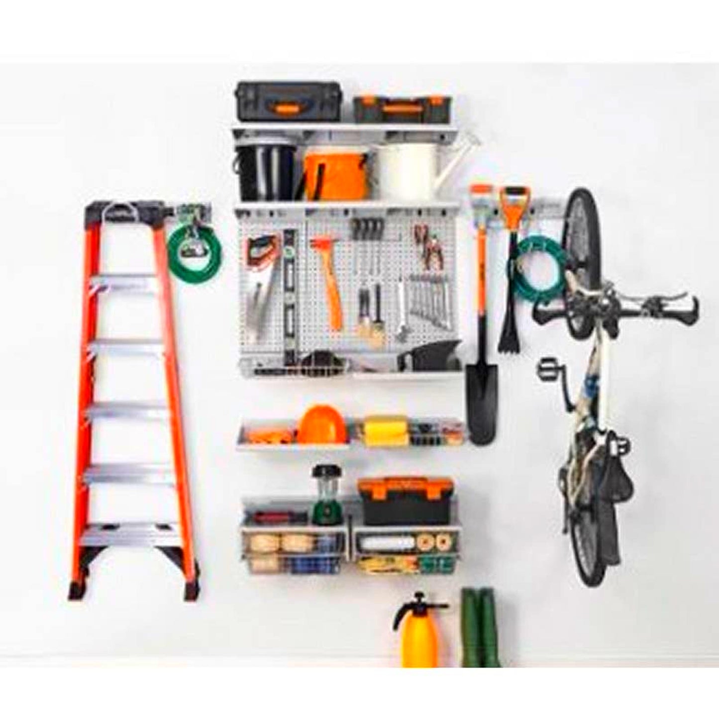 [Local Pickup Price Only] Haus 59 Piece Quick Release Snap Rail Garage Organization System [Local Pickup Price, located in Cropwell, AL 35054]