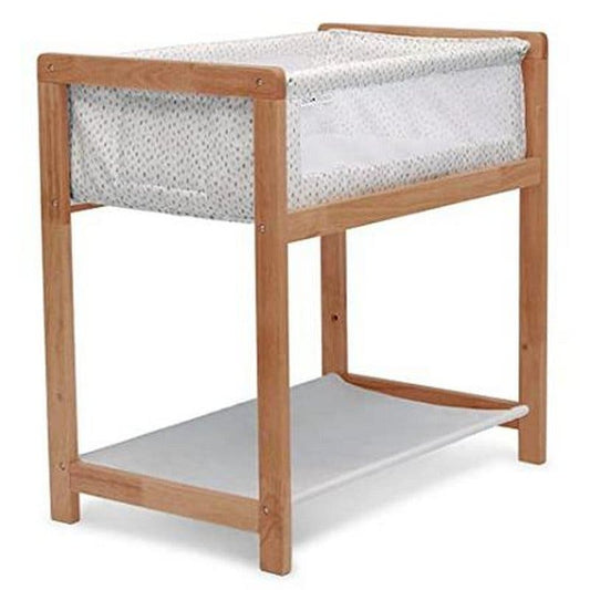 Delta Children Classic Bassinet Sleeper Portable Crib w/ High-End Wood Frame